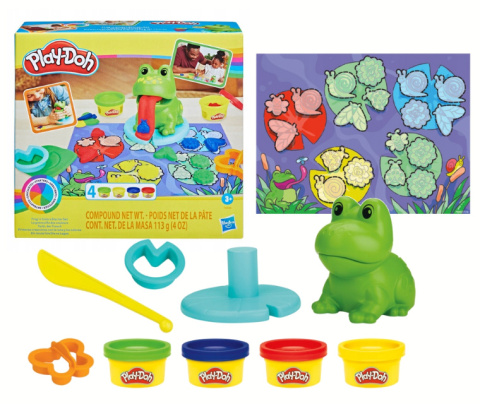 PLAY-DOH Zestaw STARTERS ŻABA I NAUKA KOLORÓW Ciastolina HASBRO F6926