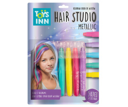 HAIR STUDIO Kolorowa Kreda METALIC do włosów 5szt. TOYS INN STN5928