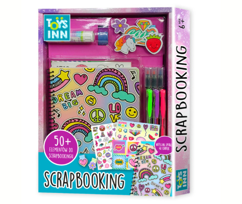 Zestaw kreatywny SCRAPBOOKING Mały 50el. + TOYS INN STN8202