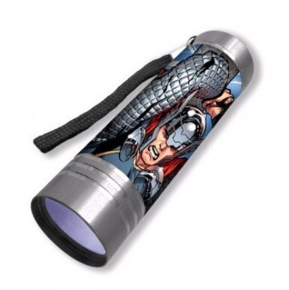 Latarka LED AVENGERS Srebrna 9cm KIDS MV15797