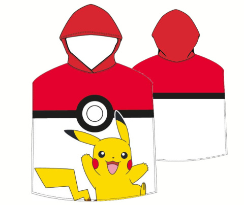 Ponczo Poncho ręcznik POKEMON PIKACHU dla dzieci 50x115 kaptur CARBOTEX PIK4230687