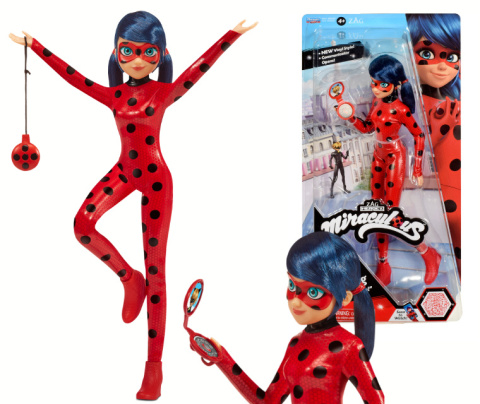 MIRACULOUS Biedronka Lalka LADYBUG FASHION 26cm PLAYMATES 50028