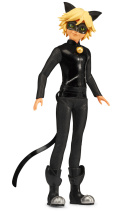 MIRACULOUS Czarny Kot Lalka FASHION CAT NOIR 26cm PLAYMATES 50029