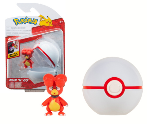 POKEMON Figurka MAGBY Premier Ball ClipNgo S15 JAZWARES PKW3139