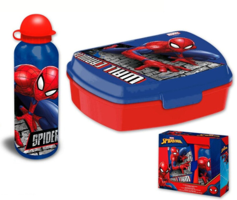 Bidon + Śniadaniówka SPIDERMAN Zestaw KIDS SP50006