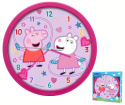 Zegar ścienny ŚWINKA PEPPA śr. 24cm dla dzieci KIDS PP09054