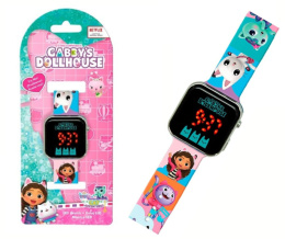 Zegarek cyfrowy LED na rękę KOCI DOMEK GABI z kalendarzem dla dzieci KIDS GD00019