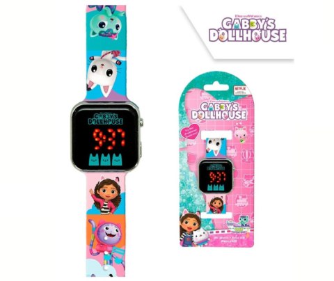 Zegarek cyfrowy LED na rękę KOCI DOMEK GABI z kalendarzem dla dzieci KIDS GD00019 Zegarek cyfrowy LED na rękę KOCI DOMEK GABI z kalendarzem dla dzieci KIDS GD00019