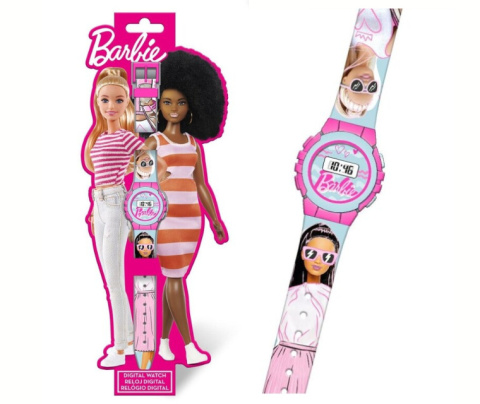 Zegarek cyfrowy na rękę BARBIE dla dzieci KIDS BB00009