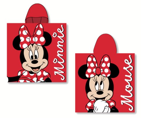 Ponczo Poncho Ręcznik MYSZKA MINNIE MOUSE dla dzieci 50x100 kaptur MISTER MIN24-203 Ponczo Poncho Ręcznik MYSZKA MINNIE MOUSE dla dzieci 50x100 kaptur MISTER MIN24-203