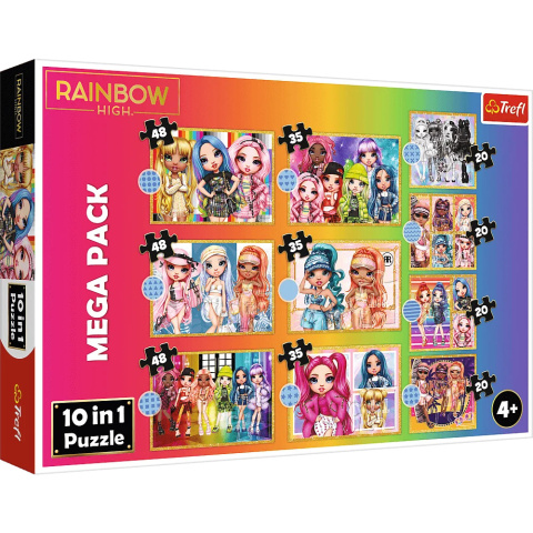 Puzzle 10w1 RAINBOW HIGH Modne laleczki TREFL 96000