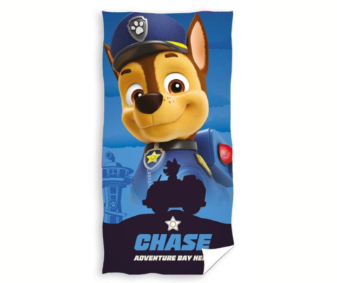 Ręcznik kąpielowy plażowy PSI PATROL CHASE 70x140 Bawełna CARBOTEX PAW235115