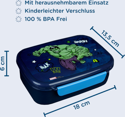 Śniadaniówka AVENGERS lunch box Pudełko Śniadaniowe UNDERCOVER AVHA9903 Śniadaniówka AVENGERS lunch box Pudełko Śniadaniowe UNDERCOVER AVHA9903