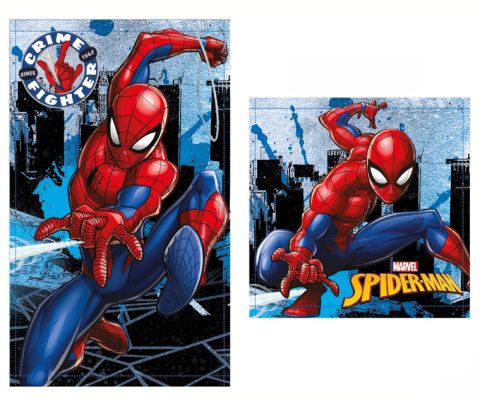 Ręcznik SPIDERMAN Zestaw ręczników 2szt. 30x50 30x30 Bawełna do rąk, twarzy MISTER SPI24-3898