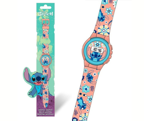 Zegarek cyfrowy na rękę STITCH dla dzieci KIDS LAS4072