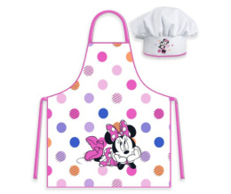 Fartuch kuchenny i czapka MINNIE MOUSE Fartuszek dla dzieci ZORLUTEKS 014114