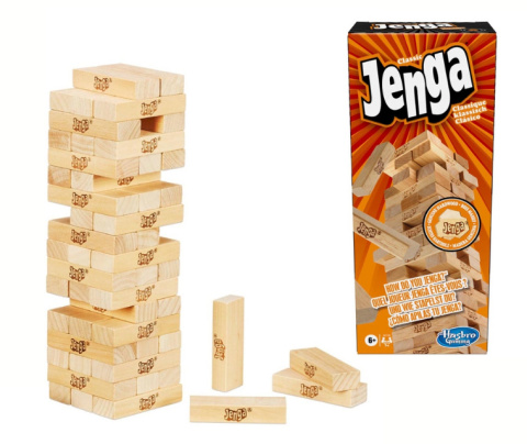 Gra zręcznościowa JENGA CLASSIC klasyczna rodzinna HASBRO A2120