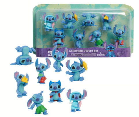 STITCH Zestaw Figurek STITCH Figurka 8pak 5cm JUST PLAY 46254