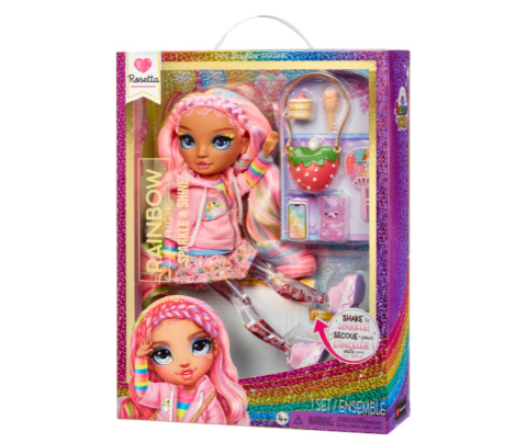 RAINBOW HIGH SPARKLE & SHINE Lalka ROSETTA Brokatowa Różowa MGA 427780EUC RAINBOW HIGH SPARKLE & SHINE Lalka ROSETTA Brokatowa Różowa MGA 427780EUC