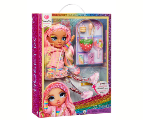 RAINBOW HIGH SPARKLE & SHINE Lalka ROSETTA Brokatowa Różowa MGA 427780EUC RAINBOW HIGH SPARKLE & SHINE Lalka ROSETTA Brokatowa Różowa MGA 427780EUC