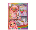 RAINBOW HIGH SPARKLE & SHINE Lalka ROSETTA Brokatowa Różowa MGA 427780EUC