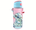 Bidon do picia Aluminiowy STITCH 600ml z paskiem KIDS ST00055