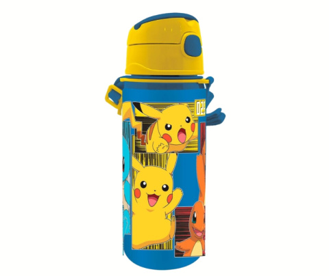 Bidon do picia Aluminiowy POKEMON 600ml z paskiem KIDS PK00033