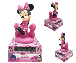 Lampka Nocna 3D MYSZKA MINNIE MOUSE Budzik Zegar Czas Data KIDS MN4500