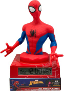 Lampka Nocna 3D SPIDERMAN Budzik Zegar Czas Data KIDS SPD3621