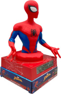 Lampka Nocna 3D SPIDERMAN Budzik Zegar Czas Data KIDS SPD3621