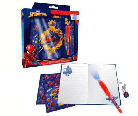 Pamiętnik SPIDERMAN z magicznym długopisem KIDS SP50069