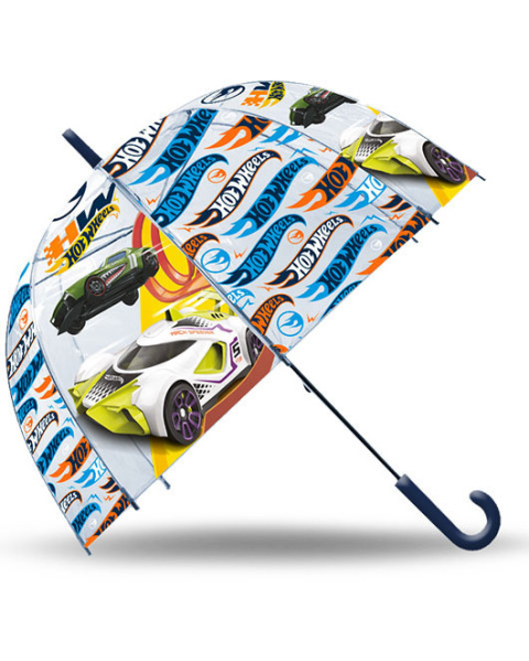 Parasol transparentny HOT WHEELS śr. 70cm dla dzieci KIDS HW00007