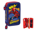 Piórnik SPIDERMAN Podwójny z wyposażeniem KIDS SP50054