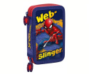 Piórnik SPIDERMAN Podwójny z wyposażeniem KIDS SP50054