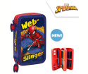 Piórnik SPIDERMAN Podwójny z wyposażeniem KIDS SP50054