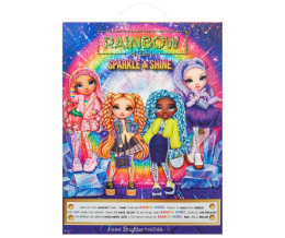 RAINBOW HIGH SPARKLE & SHINE Lalka MARINA Brokatowa Niebieska MGA 427797EUC