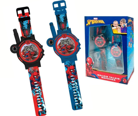 Zegarek Walkie Talkie 2szt. SPIDERMAN 200m Kompas KIDS SPD40156