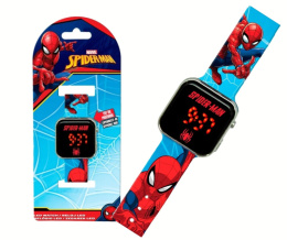 Zegarek cyfrowy LED na rękę SPIDERMAN z kalendarzem dla dzieci KIDS SPD4987