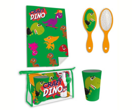 Zestaw toaletowy Kosmetyczka CRAZY DINO DINOZAUR dla dzieci KIDS KL10698