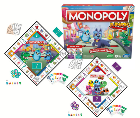 Gra planszowa MONOPOLY JUNIOR 2w1 HASBRO F8562