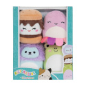 SQUISHMALLOWS MICROMALLOWS Zestaw PLUSZAKI Maskotka 4pak JAZWARES SQMM0005