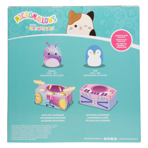 SQUISHMALLOWS MICROMALLOWS Zestaw PLUSZAKI Z AKCESORIAMI Maskotka 2pack JAZWARES SQMM0016 SQUISHMALLOWS MICROMALLOWS Zestaw PLUSZAKI Z AKCESORIAMI Maskotka 2pack JAZWARES SQMM0016