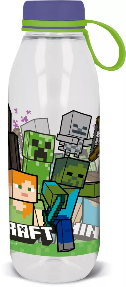Butelka sportowa z zakrętką MINECRAFT Butelka do picia dla dzieci 650ml STOR 40483 Butelka sportowa z zakrętką MINECRAFT Butelka do picia dla dzieci 650ml STOR 40483