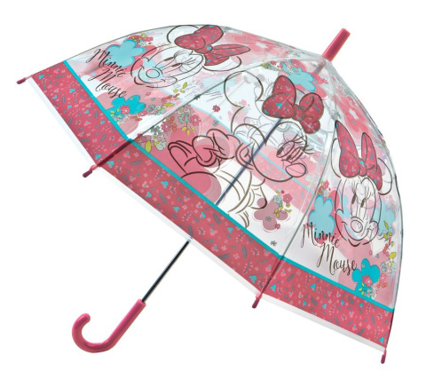 Parasol transparentny MYSZKA MINNIE MOUSE śr. 69cm dla dzieci UNDERCOVER MIUX7202 Parasol transparentny MYSZKA MINNIE MOUSE śr. 69cm dla dzieci UNDERCOVER MIUX7202