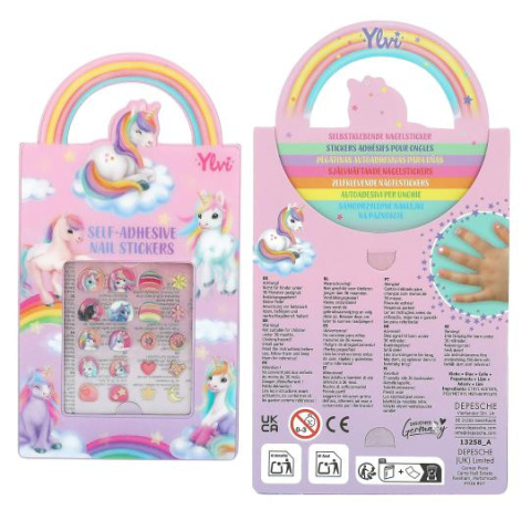 Naklejki samoprzylepne na Paznokcie JEDNOROŻEC UNICORN YLVI dla dzieci 1szt. DEPESCHE 13258 Naklejki samoprzylepne na Paznokcie JEDNOROŻEC UNICORN YLVI dla dzieci 1szt. DEPESCHE 13258