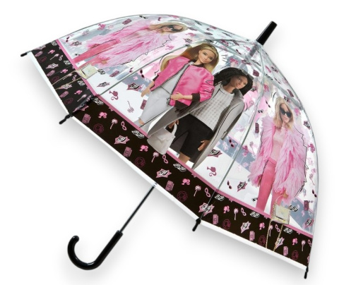Parasol transparentny BARBIE śr. 69cm dla dzieci UNDERCOVER BABI7202 Parasol transparentny BARBIE śr. 69cm dla dzieci UNDERCOVER BABI7202