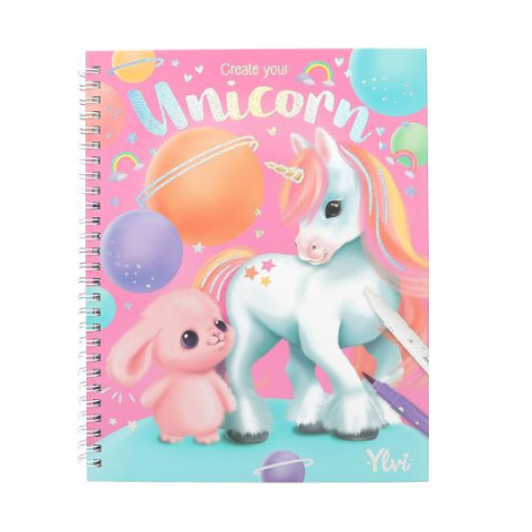 Zestaw kreatywny UNICORN YLVI Kolorowanka + Flamastry Stwórz swoje jednorożce + DEPESCHE 12930 Zestaw kreatywny UNICORN YLVI Kolorowanka + Flamastry Stwórz swoje jednorożce + DEPESCHE 12930