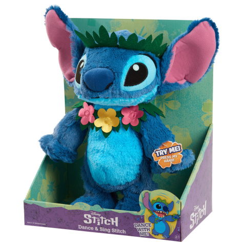 STITCH Interaktywna Maskotka STITCH ZATAŃCZ ZE MNĄ Duży Pluszak JUST PLAY 30283 STITCH Interaktywna Maskotka STITCH ZATAŃCZ ZE MNĄ Duży Pluszak JUST PLAY 30283